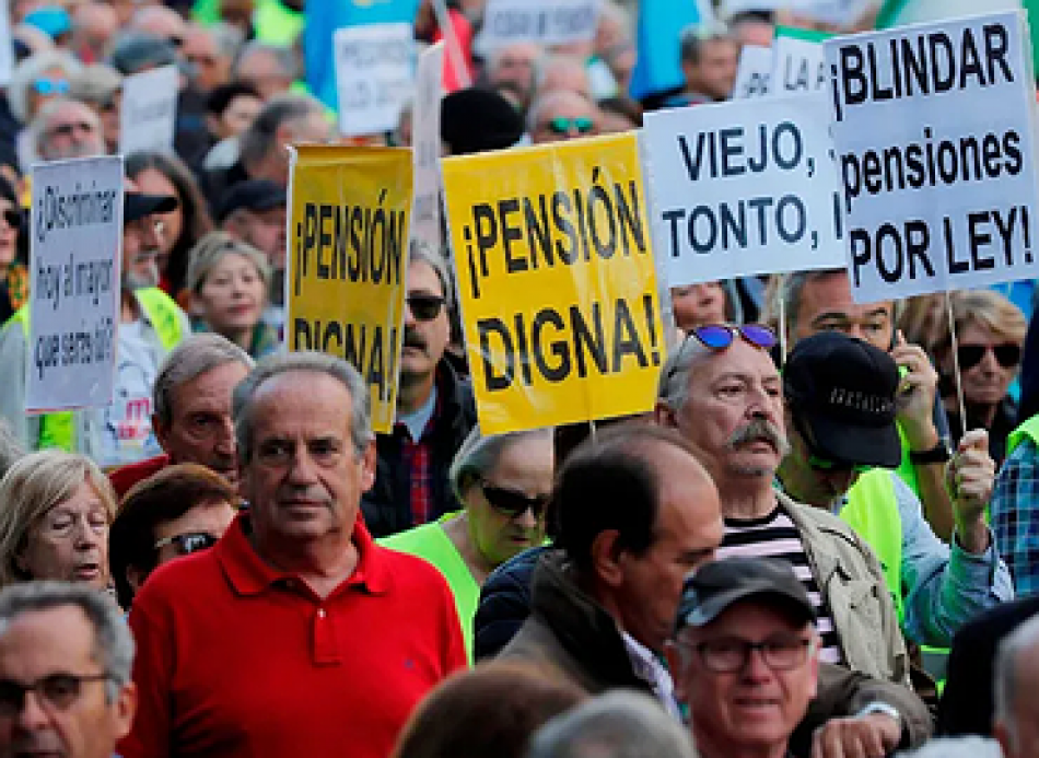 Apoyamos la movilización en defensa de las pensiones públicas del 29 de mayo