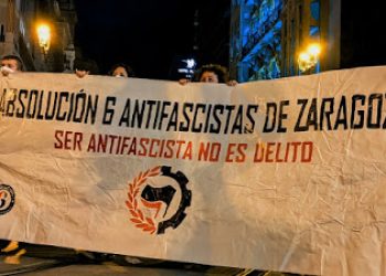 Coordinadora Antifascista de Zaragoza: “Queremos la absolución de los 6 antifascistas y que se ponga fin al montaje policial”