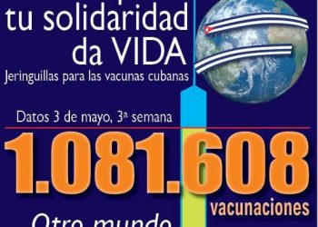 Envío de un millón de jeringuillas y actos contra el bloqueo 30 mayo y 23 de junio: nace el Movimiento Estatal de Solidaridad con Cuba (MESC)