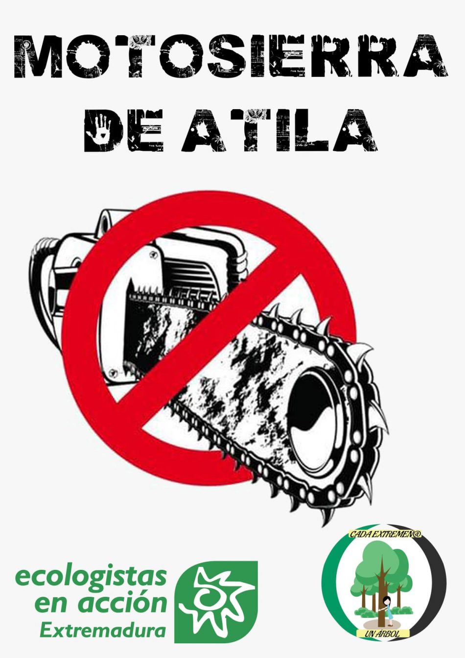 Finaliza la campaña ‘La Motosierra de Atila’ de Extremadura que denuncia los abusos contra contra el arbolado urbano