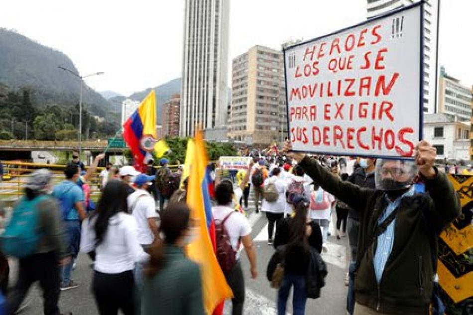 Todo nuestro apoyo a la rebelión del pueblo colombiano