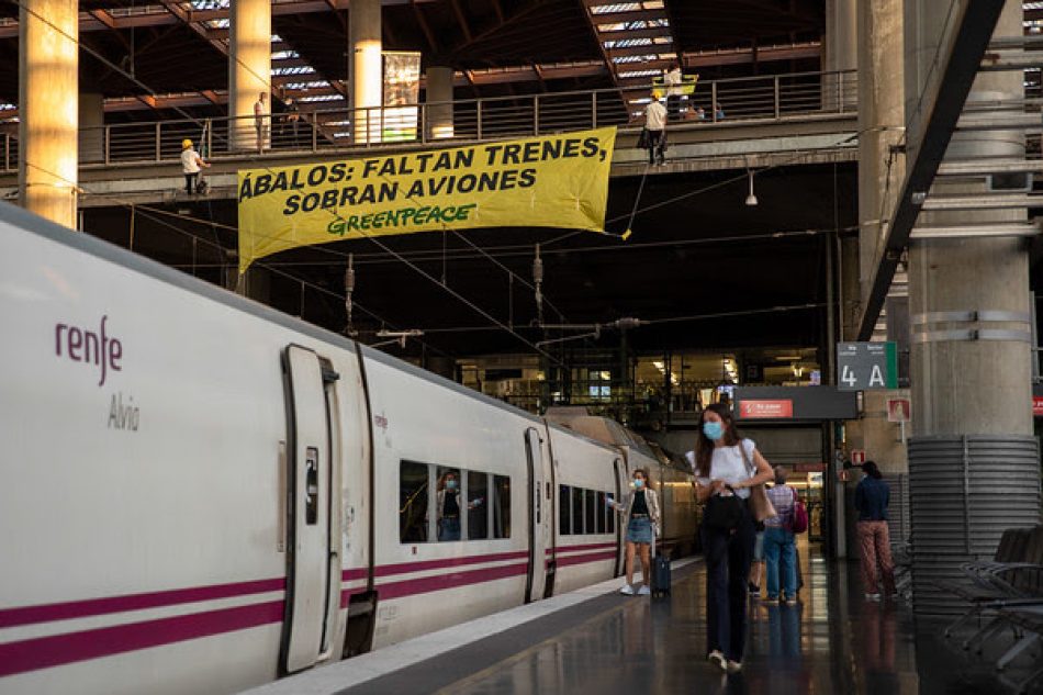 Greenpeace confía en que se reduzcan los vuelos cortos con el arranque de los trenes de bajo coste