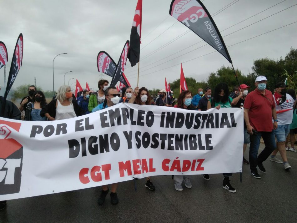 La CGT manifiesta su satisfacción por la movilización contra el cierre de Airbus Puerto Real en Cádiz