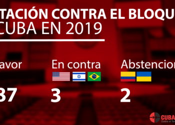 Sobre votación en la ONU sobre el bloqueo a Cuba