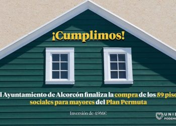 Unidas Podemos Ganar Alcorcón cumple lo prometido: dos años después de llegar al gobierno finaliza la adquisición de las 41 últimas viviendas del Plan Permuta