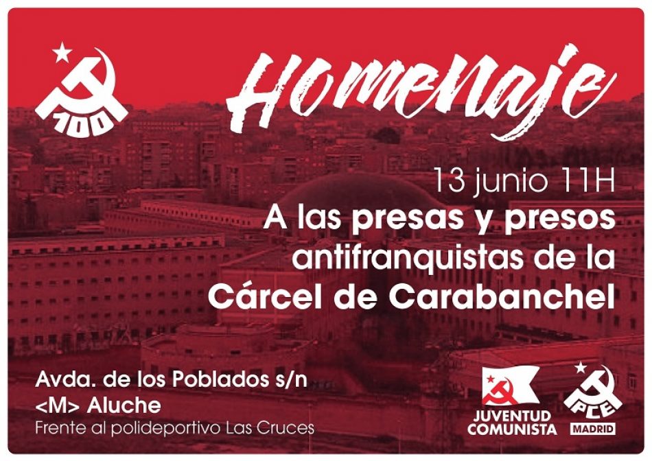 Acto homenaje a las Presas y Presos de la Antigua Cárcel de Carabanchel