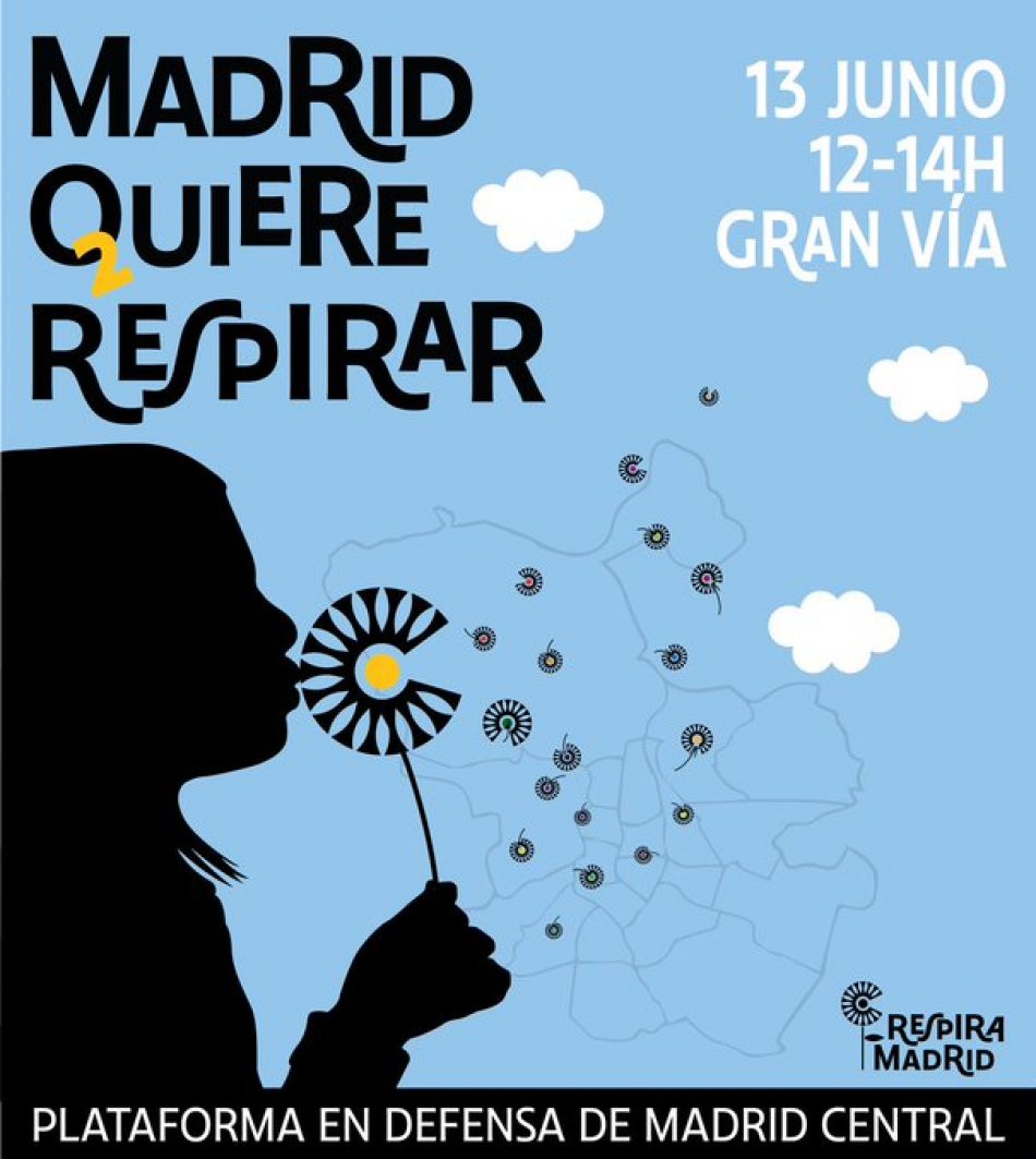 «Madrid quiere respirar»: este domingo, Gran Vía se convierte en un espacio de participación ciudadana en defensa de Madrid Central