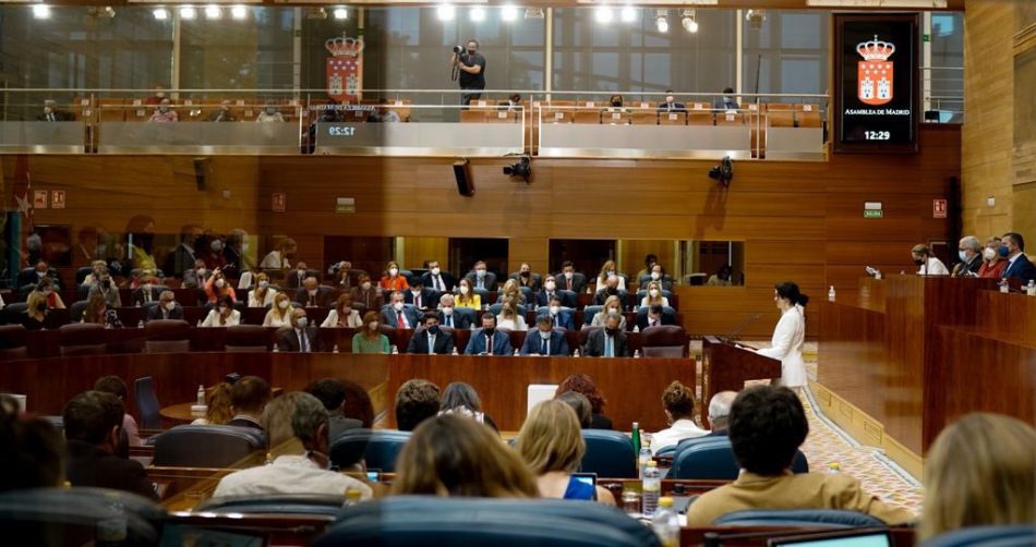 IU Madrid valora muy negativamente el discurso de investidura de Ayuso y advierte que estará enfrente para proponer una alternativo social para la región