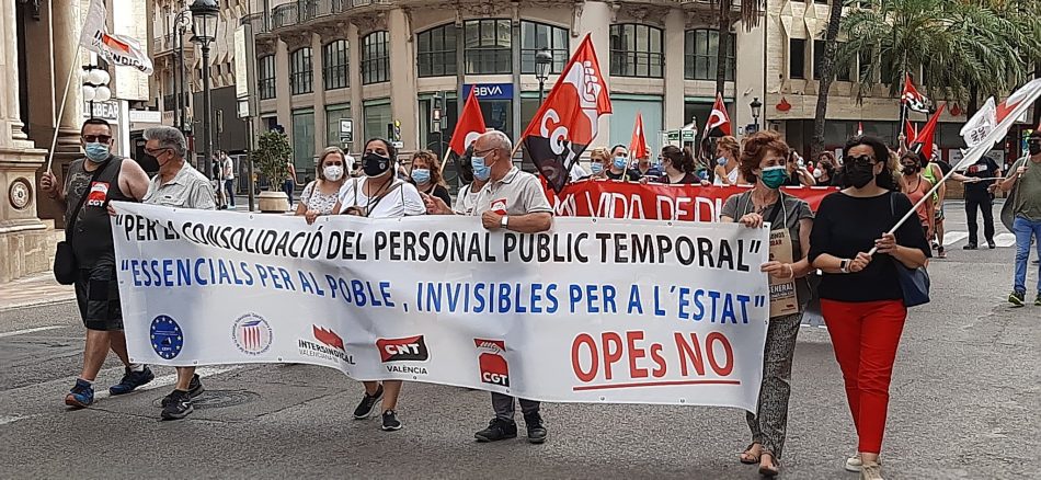 «Hemos superado con creces el reto del 18 de junio contra el abuso de la temporalidad en las administraciones públicas: ahora tenemos que seguir»