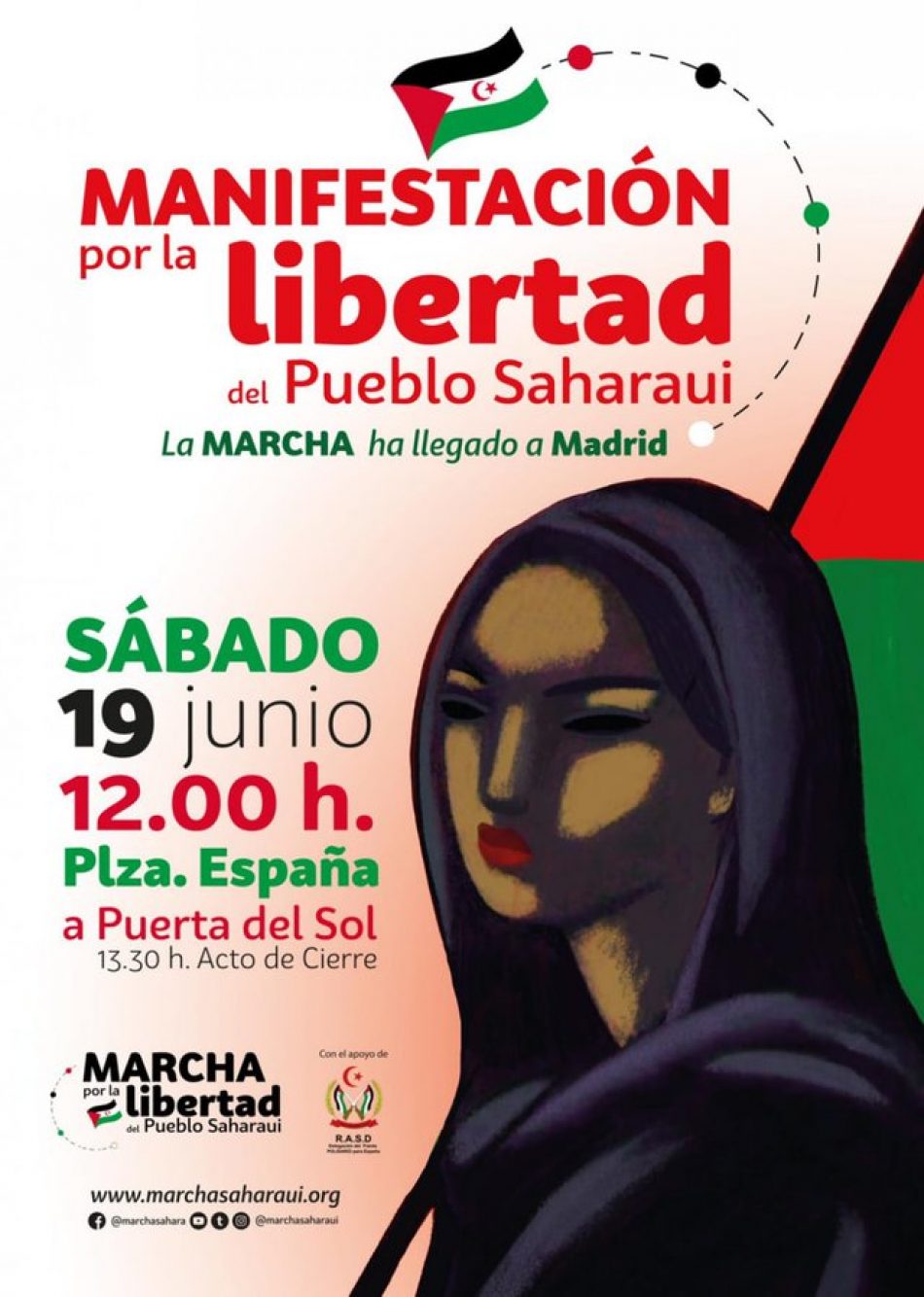 Izquierda Unida muestra su “total apoyo” a la Marcha por la Libertad del Pueblo Saharaui cuyas columnas se unen mañana en Madrid y llama a participar en la manifestación del sábado