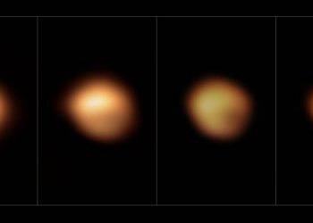 Imágenes inéditas del ‘apagón’ de la estrella Betelgeuse causado por una nube de polvo