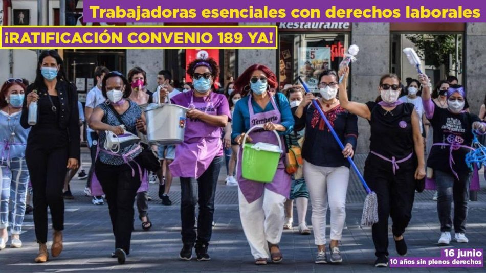 Se cumplen 10 años desde que la OIT aprobara el «Convenio 189 sobre el trabajo decente paras las trabajadoras y trabajadores domésticos»
