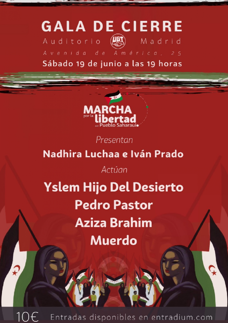 Una gala solidaria con Muerdo o Pedro Pastor pone el broche final a las Marchas Saharauis