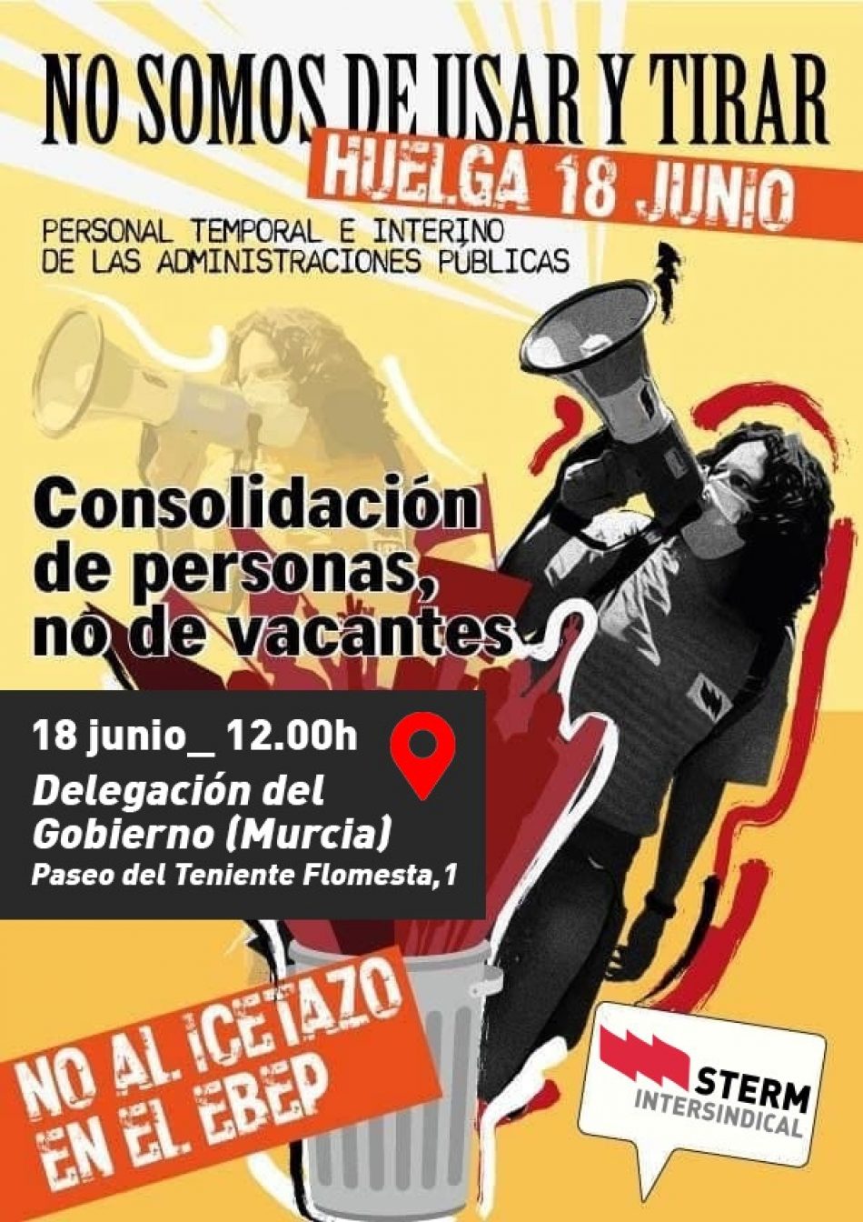 STERM convoca huelga este viernes 18 de junio por la consolidación del personal interino y en defensa de la escuela