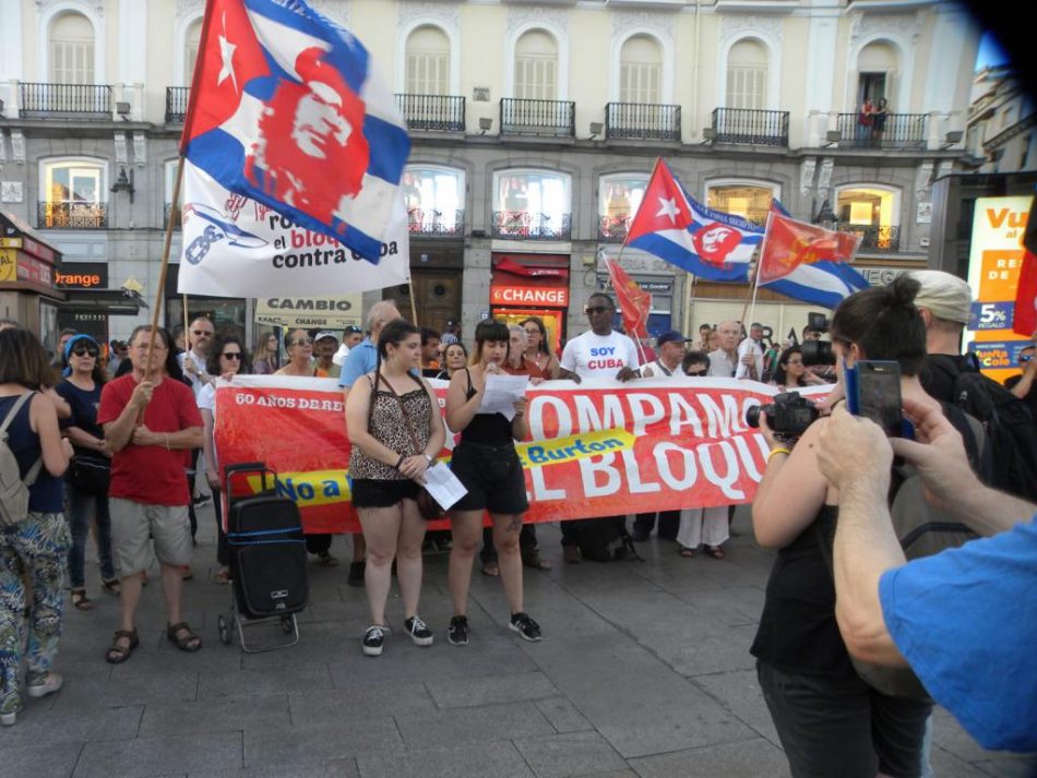 «Frente a la nueva maniobra en el Parlamento europeo, salgamos a las calles el 23 de junio a pedir el fin del bloqueo a Cuba»