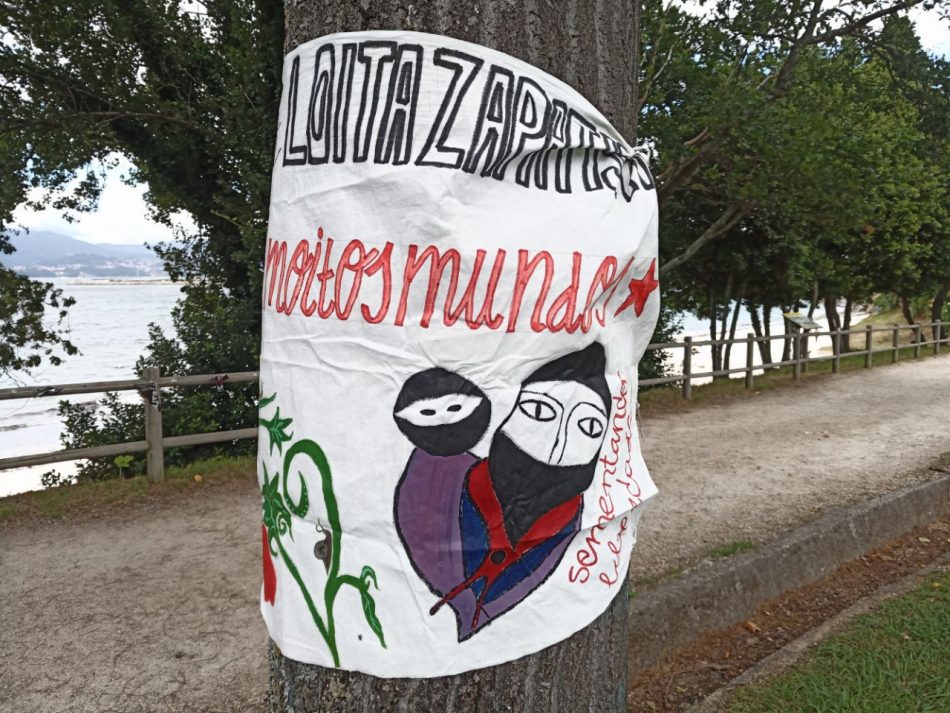 Acto con la delegación marítima zapatistas en Madrid