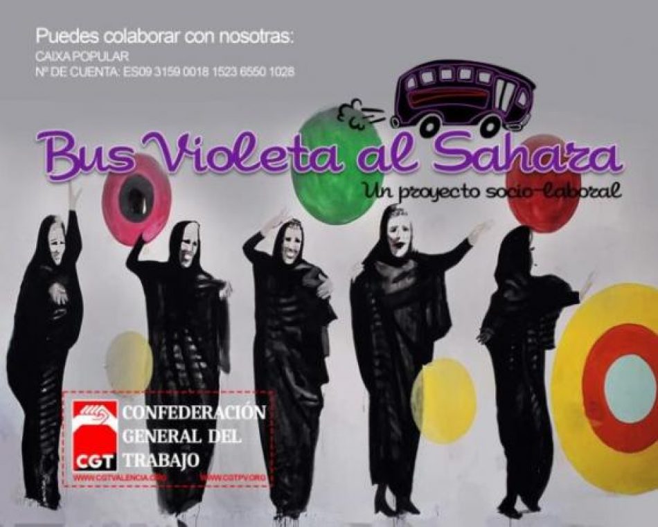 CGT Valencia pone en marcha el Bus violeta al Sahara