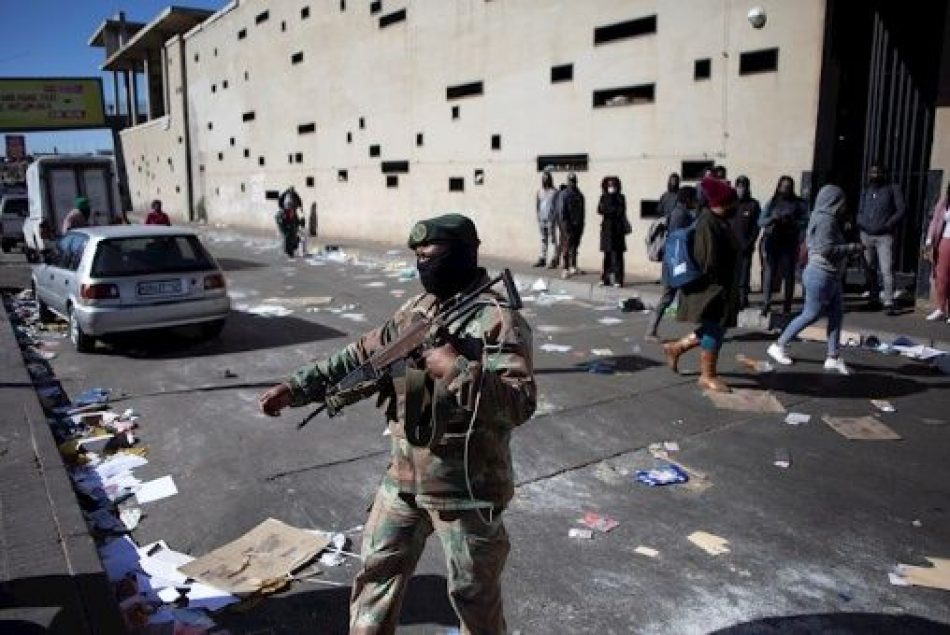 Condena regional por la ola de violencia en Sudáfrica