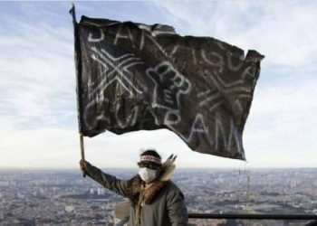 Indígenas ocupan en protesta torres de TV en Sao Paulo en Brasil