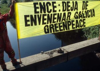 Greenpeace pide a Ence que planifique el cierre de la celulosa en Lourizán de inmediato