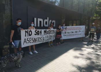 La campaña #DesarmandoIndra denuncia las implicaciones de Indra en la producción de armamento para la guerra y la militarización de fronteras