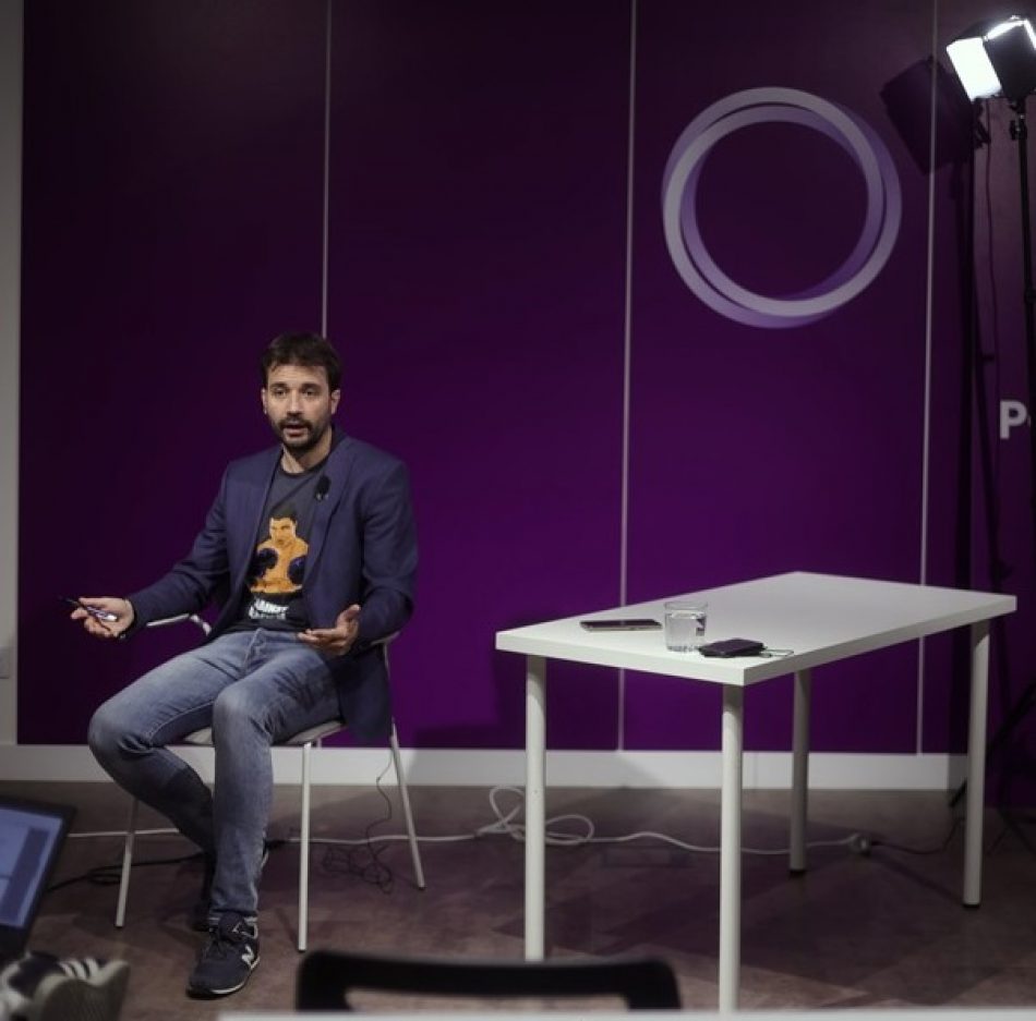 Javier Sánchez Serna: «Yolanda Díaz tiene capacidad de seguir ensanchando Unidas Podemos y que lo va a hacer»