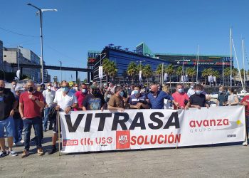 O persoal de Vitrasa concentrouse no Marisquiño coincidindo coas xornadas de folga da fin de semana