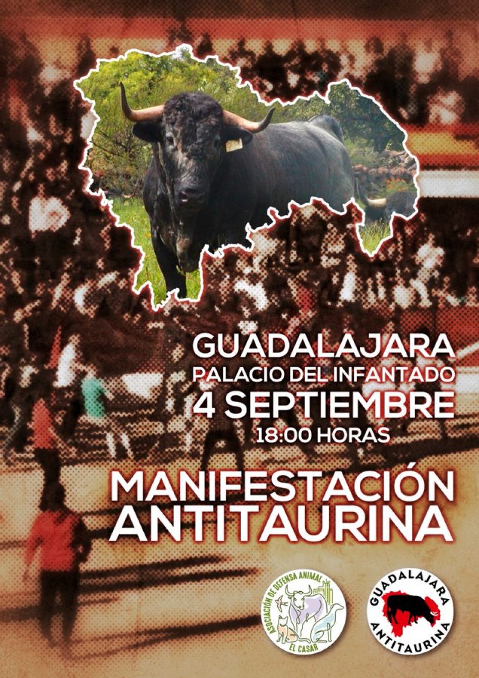 Guadalajara Antitaurina acerca de la definitiva suspensión de la miniferia taurina para septiembre