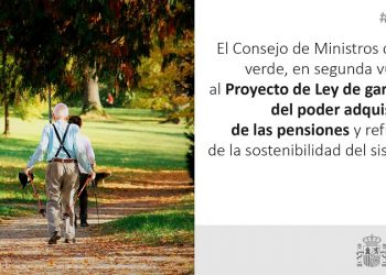 CCOO: «La aprobación del proyecto de Ley de pensiones es un paso más para retomar el consenso político y social»