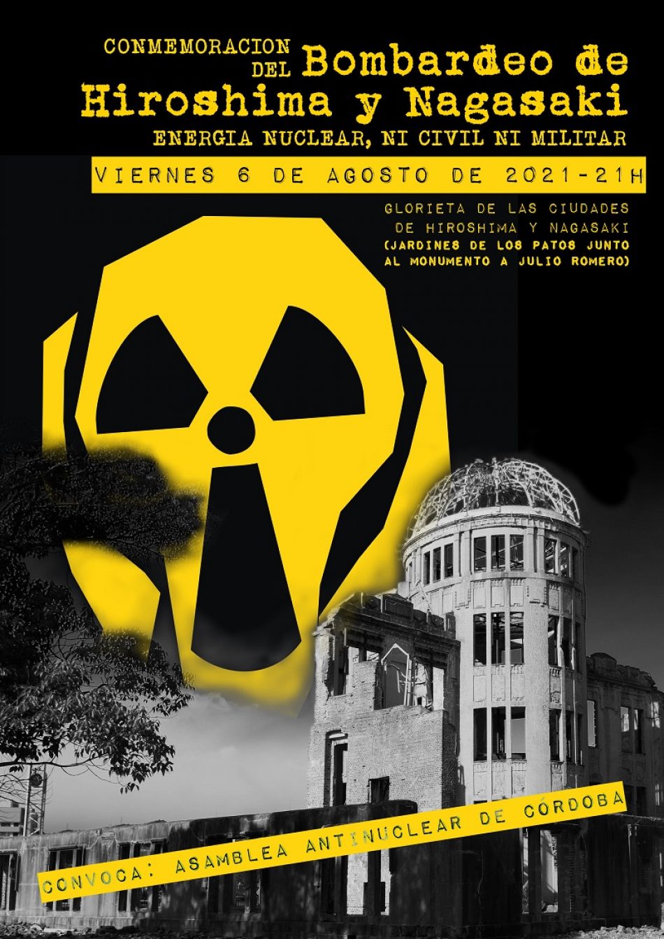 Concentración antinuclear en Córdoba en el aniversario de las bombas atómicas de Hiroshima y Nagasaki