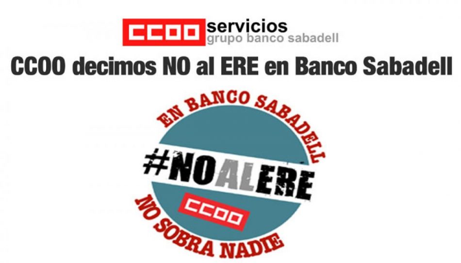 Banco Sabadell anuncia un ERE a la plantilla