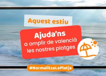 L’ACV Tirant lo Blanc i Plataforma per la Llengua llancen la segona edició de la campanya #NormalitzaLaPlatja