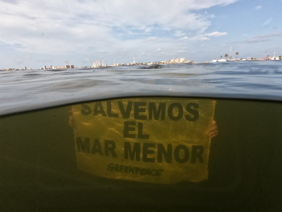 Un informe de Greenpeace señala el trasvase del Tajo-Segura como el origen de la extrema situación que vive el Mar Menor