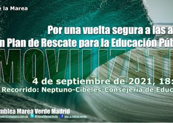 4-09. Manifestación en Madrid: “Por una vuelta segura a las aulas. Por un Plan de rescate para la Educación Pública”