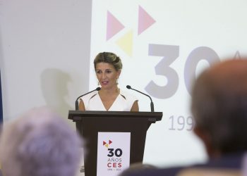 Yolanda Díaz llama a incorporar la sostenibilidad y la sensibilidad ecológica a la agenda de la negociación colectiva