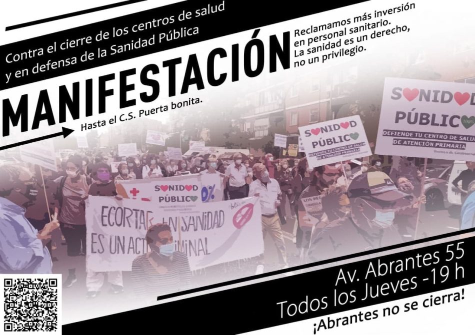 Nueva manifestación desde el Centro de Salud Abrantes (Madrid)