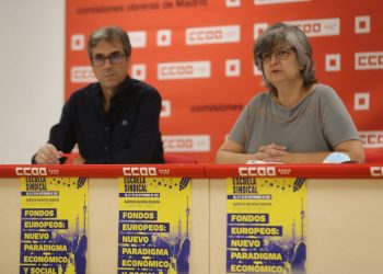 La secretaria general de CCOO Madrid, Paloma López, carga contra las políticas del gobierno de Ayuso