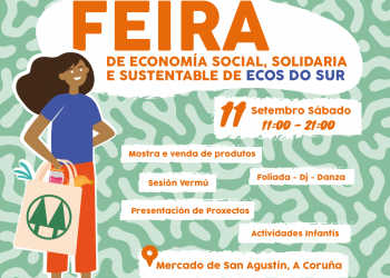 Ecos do Sur celebra no Mercado de San Agustín a Feira de Economía Social, Solidaria e Sustentable