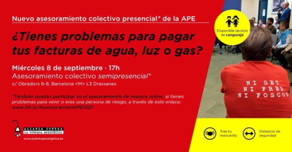 Volvemos con los asesoramiento colectivos ¿Tienes problemas para pagar tus facturas de agua, luz o gas?