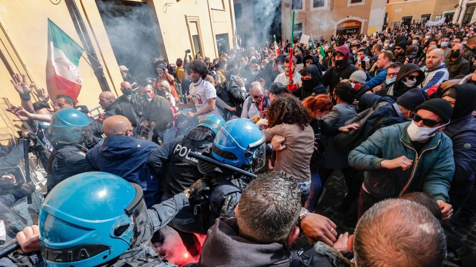 IU traslada “toda nuestra fuerza al conjunto de la clase obrera italiana y a la dirección del sindicato hermano CGIL” tras el asalto fascista a su sede