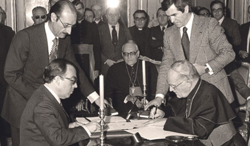 Europa Laica denuncia de nuevo la ocasión perdida por la mayoría de investidura para denunciar los acuerdos de 1979 con la Santa Sede y avanzar en la laicidad del Estado