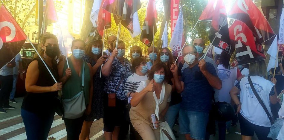 Apoyo a las concentraciones por la negociación del convenio colectivo de limpieza de edificios y locales de la Provincia de València