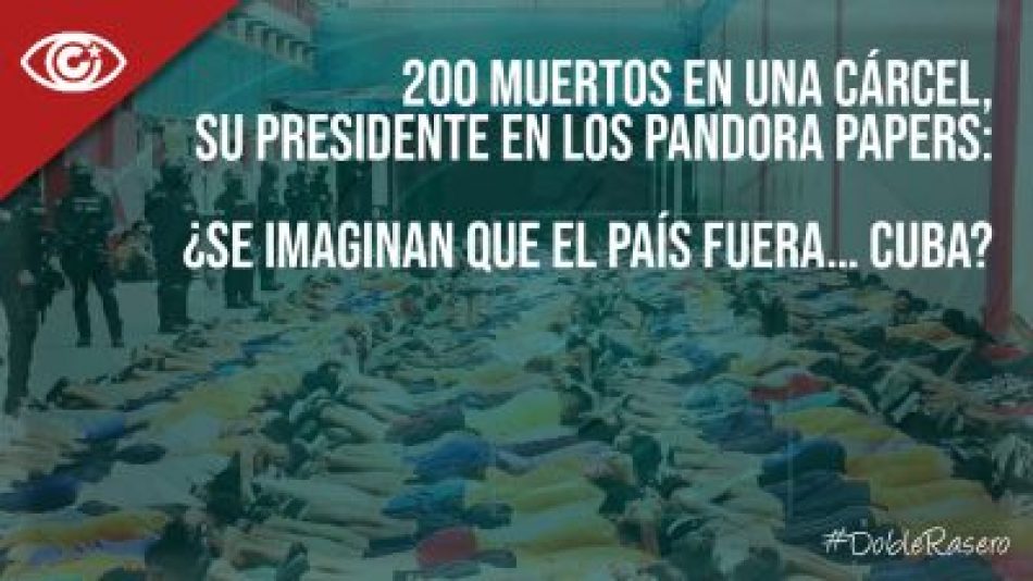 200 muertos en una cárcel, su presidente en los Pandora Papers: ¿se imaginan que el país fuera… Cuba?