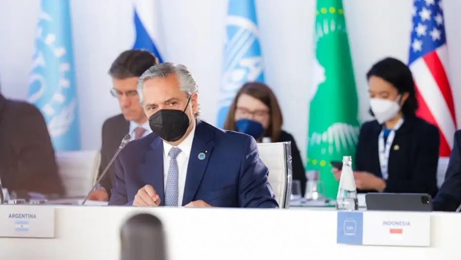 Argentina insta a cambiar el sistema de financiación internacional en la cumbre del G20