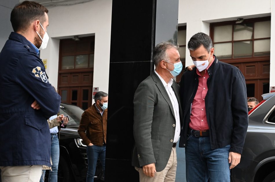 Pedro Sánchez anuncia una modificación del Fondo de Contingencia para acelerar la llegada de las ayudas aprobadas a La Palma
