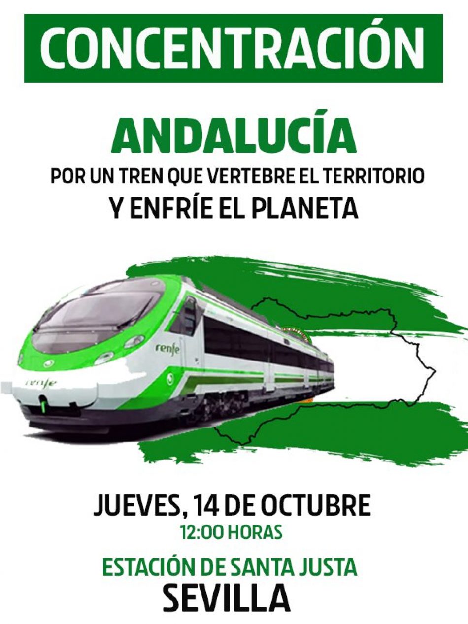 Plataformas por la mejora de los servicios ferroviarios convocan movilizaciones en Sevilla y Madrid