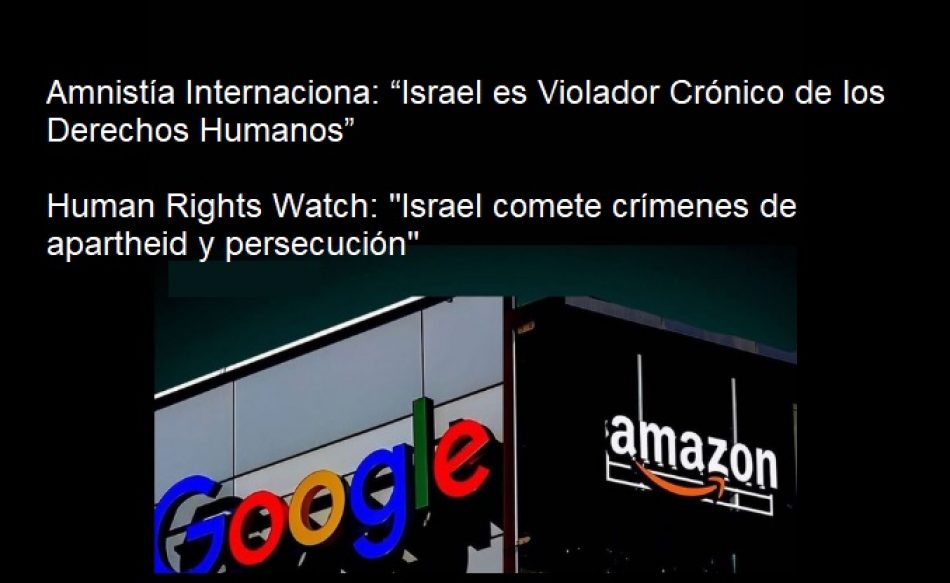 Trabajadores de Amazon y Google piden a sus empresas que cancelen contratos con Israel que ayudan a la ‘discriminación sistemática’ y el ‘desplazamiento’ de los palestinos