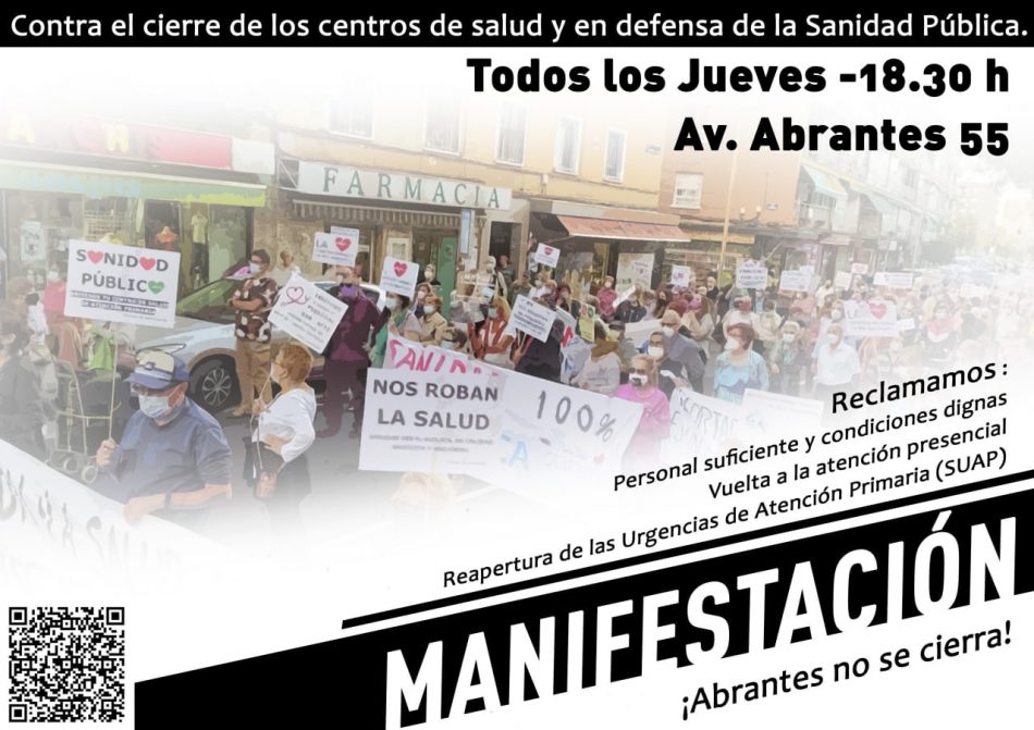 Manifestación desde el Centro de Salud Abrantes (Madrid): 14-O