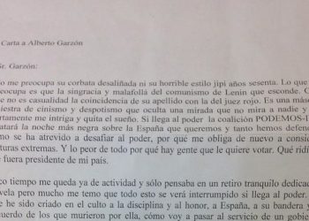 Confirmada la condena a 19 meses de cárcel para el militar que amenazó por carta a Alberto Garzón