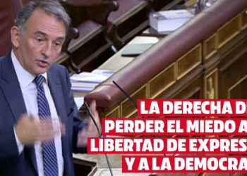 Enrique Santiago exhorta al PP a “perder el miedo a la democracia” y respetar derechos como el de libertad de expresión “salvo que consideren que las libertades públicas amenazan sus privilegios”